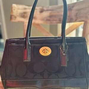 Authentic Coach Hampton Signature Carryall